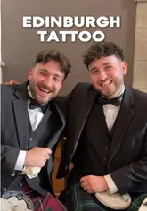 The video follows two creators as they attend the Edinburgh Tattoo Castle Experience, featuring after-hours access to the castle, a three-course meal, whisky tasting, and live bagpipe performances. The creators document their preparation, including kilt rental, and share their experience of the event.