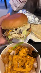 A promotional reel for 'Chik' in Manchester, showcasing their burger, fries, wrap, and dessert offerings.