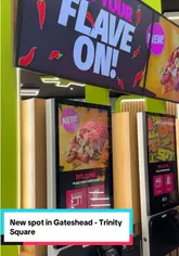 A promotional video showcasing the opening of a new Chopstix Noodle Bar in Gateshead, highlighting the ordering process, interior, and various food options.