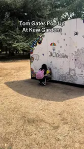 A vlog-style reel showcasing a family day out at the Tom Gates pop-up event at Kew Gardens, highlighting creative activities, playgrounds, and affordable ticket options.