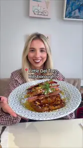 A review of Little Del Toro in Hillsborough, showcasing their brunch menu including French toast, eggs avocado on sourdough, and coffee.