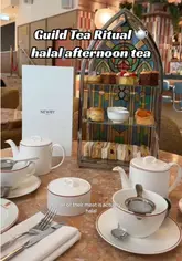 A review of the afternoon tea at The Derby London City Hotel, highlighting the 'Guild Tea Ritual', the quality of the sandwiches, and the hotel's halal-friendly options.