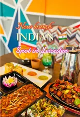 A review of the new Shiv Sagar branch in Leicester, showcasing various Indian dishes like mixed grill, dosa, falooda, and chole bhature, with a testimonial from a regular customer.