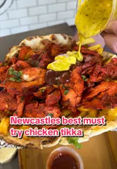 A fast-paced food showcase reel for The Indian Snack Lunch Box in Newcastle, highlighting their chicken tikka naan kebabs, loaded fries, and customizable spice levels.