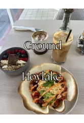A vlog-style review of a new coffee shop in Hoylake, showcasing the interior, menu, food, drinks, and merchandise.