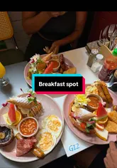 A casual, vlog-style review of a breakfast/brunch visit to Beans & Bites, featuring banter between two friends, menu recommendations like the Oreo and pistachio French toast, and a relaxed, post-bank-holiday vibe.