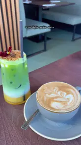 A review of a garden centre cafe, showcasing various food and drink items, the interior, and the surrounding outdoor area.
