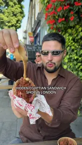 A review of Sarnie Social in Islington, London, showcasing their Egyptian-style sandwiches, including fried chicken, date-braised beef, and falafel, along with a cookie dessert.