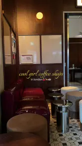 A short, aesthetic video showcasing the interior and a signature salted peanut butter cold brew at Studio Coffee in London.