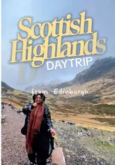 A travel vlog showcasing a day trip from Edinburgh to the Scottish Highlands, featuring scenic locations like Glencoe and the Glenfinnan Viaduct. The video provides details on the tour, including the cost and a discount code, while highlighting the beauty of the landscape.