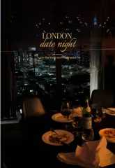 A short listicle video featuring three different London venues suitable for a date night: Solaya, Fitzgerald's, and MA/NA. The video provides quick glimpses of the interiors, table settings, and food at each location.