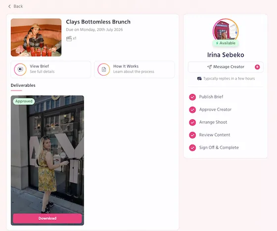 Writing an Ad Studio brief in the Joli platform
