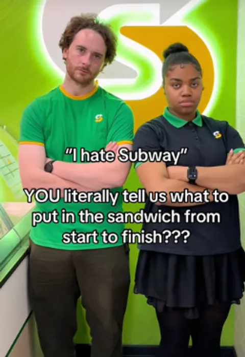 Subway's TikTok account
